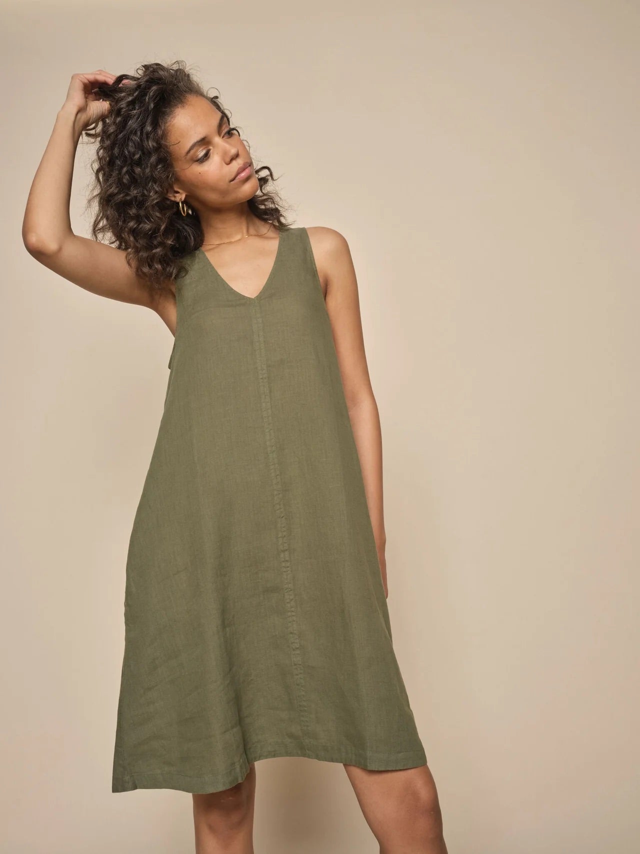 Mos Mosh Nula SL Linen Dress