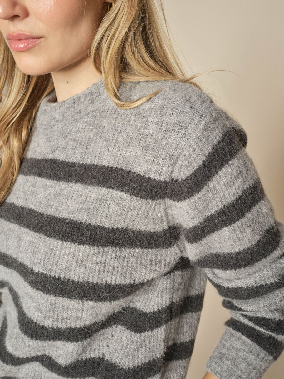 Mos Mosh Thora Stripe Crewneck Knit