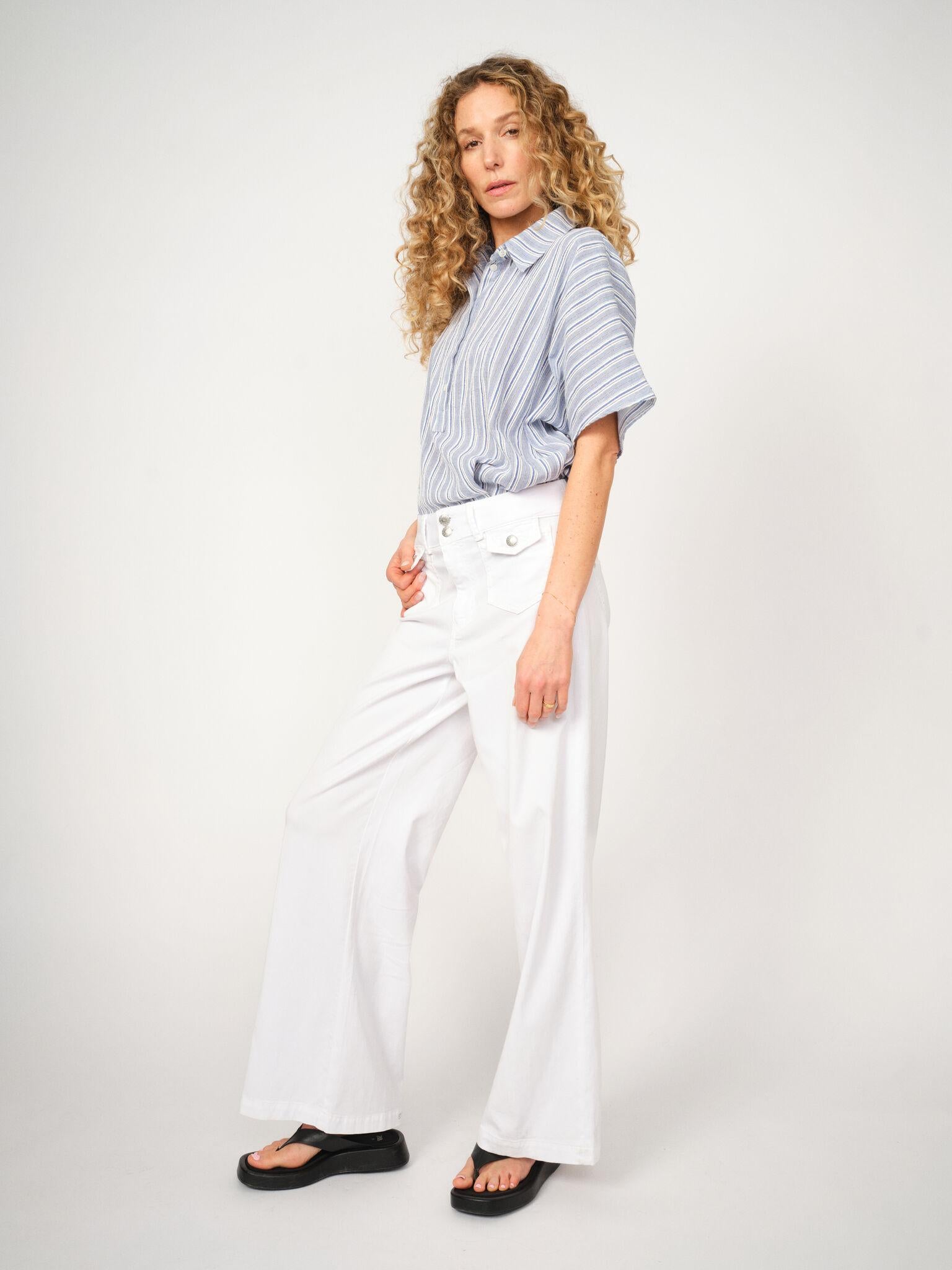 Lowana Friz Stripe Blouse