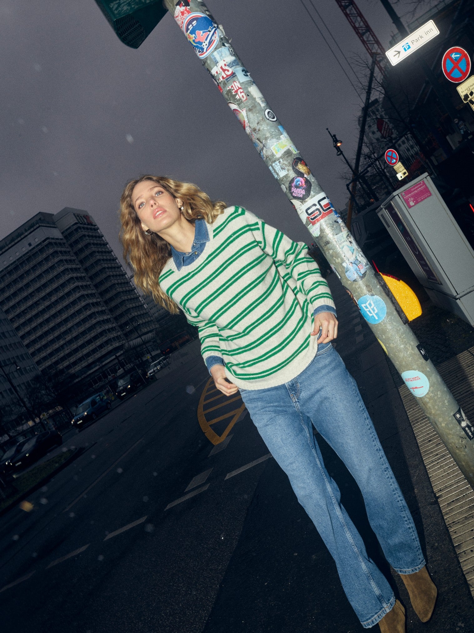 Mos Mosh Khai Two Stripe Knit