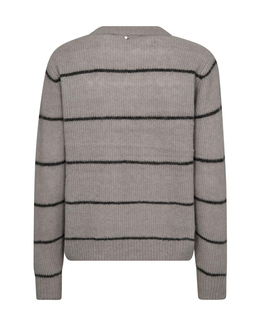 Mos Mosh Thora Slim Stripe Crewneck Knit