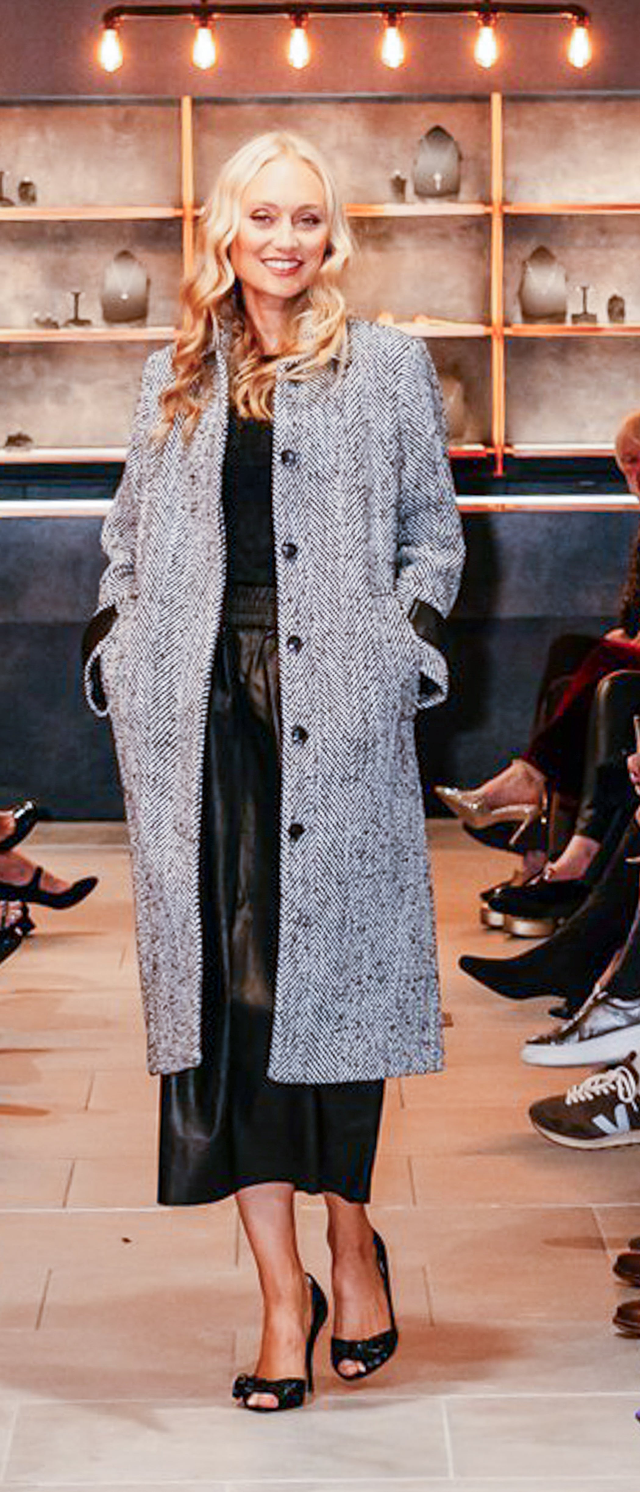 Part Two Sybille Herringbone Coat